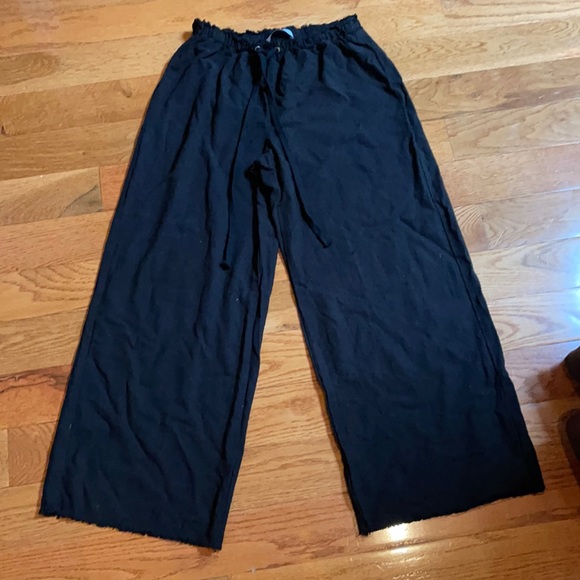 Bailey 44 Pants - Bailey/44 black silk crop pants